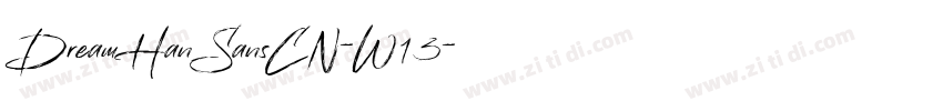 DreamHanSansCN-W13字体转换