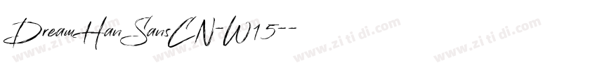 DreamHanSansCN-W15-常字体转换
