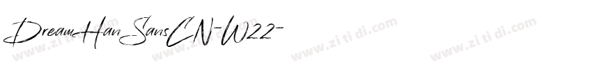 DreamHanSansCN-W22字体转换