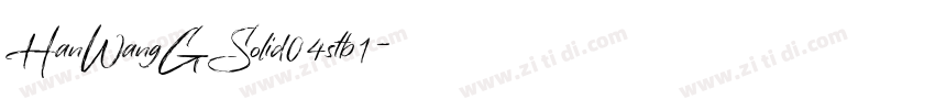 HanWangGSolid04stb1字体转换