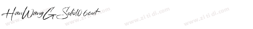 HanWangGSolid06cut字体转换