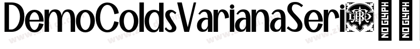 DemoColdsVarianaSeri字体转换 DemoColdsVarianaSeri字体转换