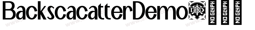 BackscacatterDemo字体转换
