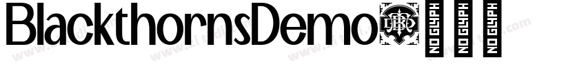 BlackthornsDemo字体转换 BlackthornsDemo字体转换