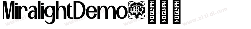 MiralightDemo字体转换 MiralightDemo字体转换