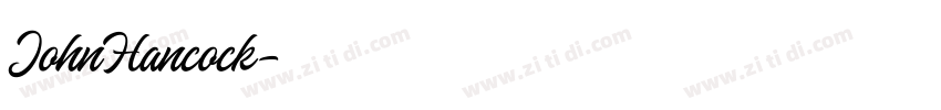 JohnHancock字体转换