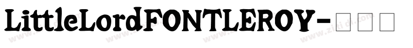 LittleLordFONTLEROY字体转换