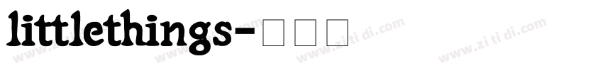 littlethings字体转换