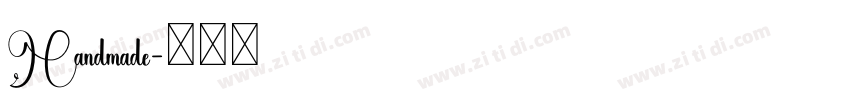 Handmade字体转换