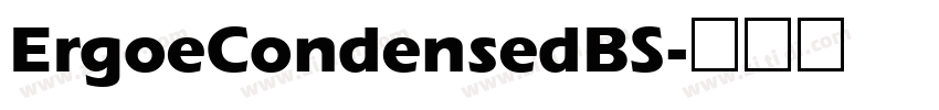 ErgoeCondensedBS字体转换
