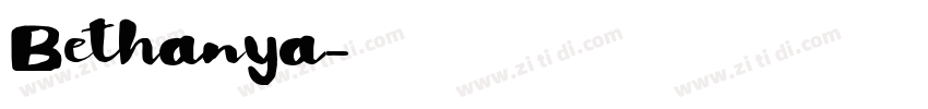 Bethanya字体转换