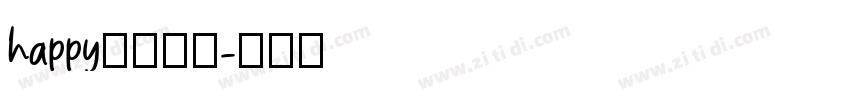 happy自从哦了字体转换