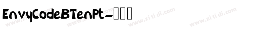 EnvyCodeBTenPt字体转换