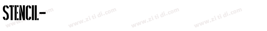 Stencil字体转换