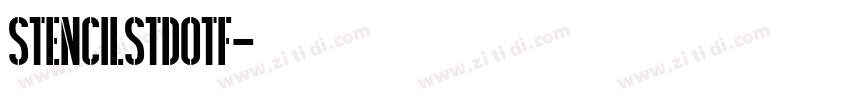 StencilStdotf字体转换