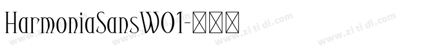 HarmoniaSansW01字体转换