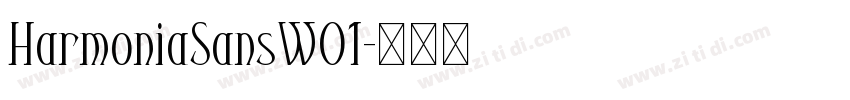 HarmoniaSansW01字体转换