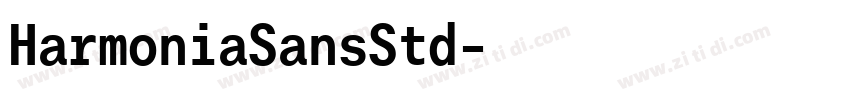 HarmoniaSansStd字体转换 HarmoniaSansStd字体转换