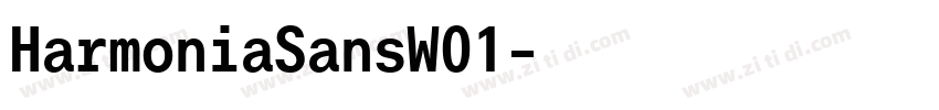 HarmoniaSansW01字体转换