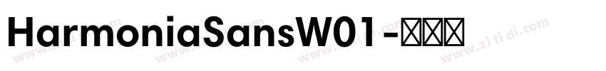 HarmoniaSansW01字体转换