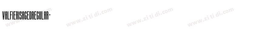 ValfierisAgedRegular字体转换