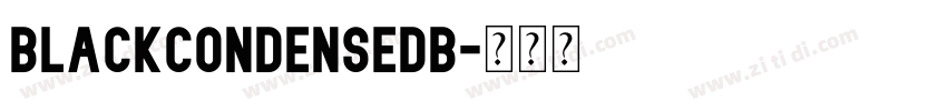 BlackCondensedB字体转换
