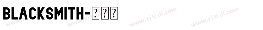 Blacksmith字体转换