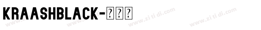 KraashBlack字体转换