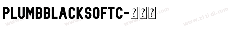 PlumbBlackSoftC字体转换