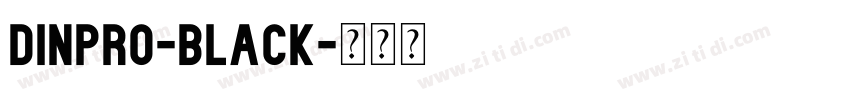 dinpro-black字体转换