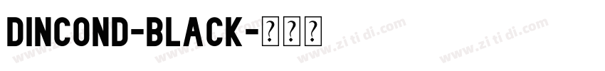 DINCOND-black字体转换