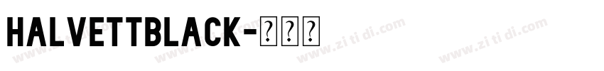 HalvettBlack字体转换