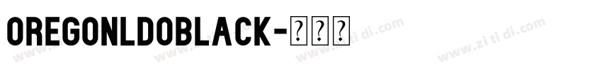 OregonLDOBlack字体转换
