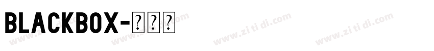 blackbox字体转换