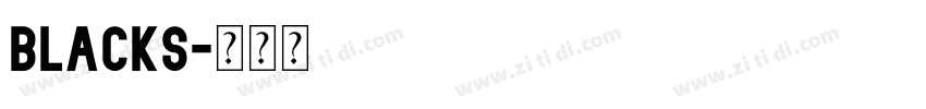 blacks字体转换 blacks字体转换
