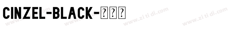 cinzel-black字体转换