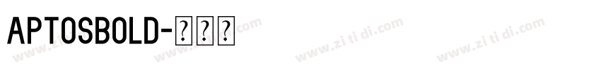 AptosBold字体转换