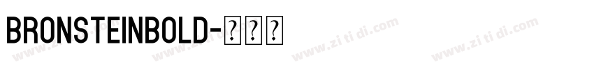 BronsteinBold字体转换