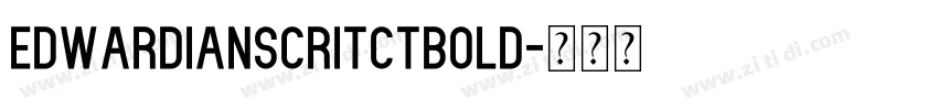 EdwardianscrITCTBold字体转换
