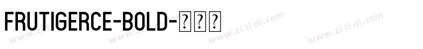 FrutigerCE-bold字体转换