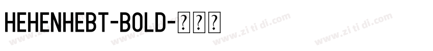 HehenHebT-Bold字体转换