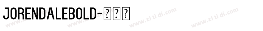 JorendaleBold字体转换