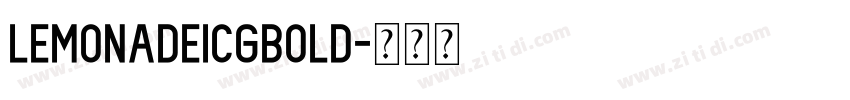 LemonadeICGBold字体转换
