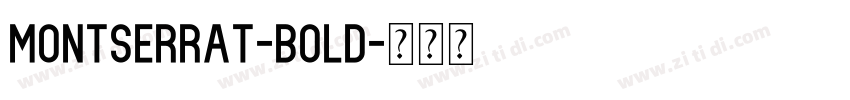 Montserrat-bold字体转换