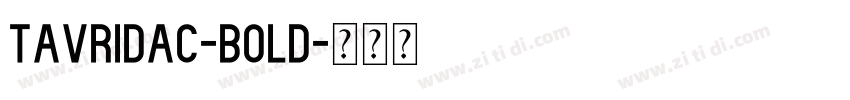 TavridaC-Bold字体转换