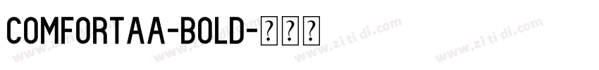 comfortaa-bold字体转换