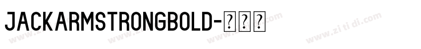 jackarmstrongBold字体转换