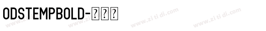 odstempBold字体转换