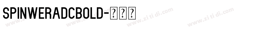 spinweradCBold字体转换