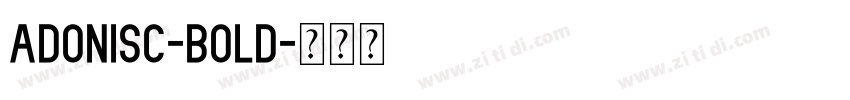 AdonisC-Bold字体转换